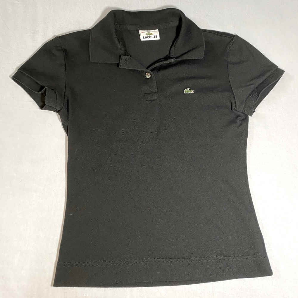 Lacoste Slim Fit Black Polo Shirt - Size 36